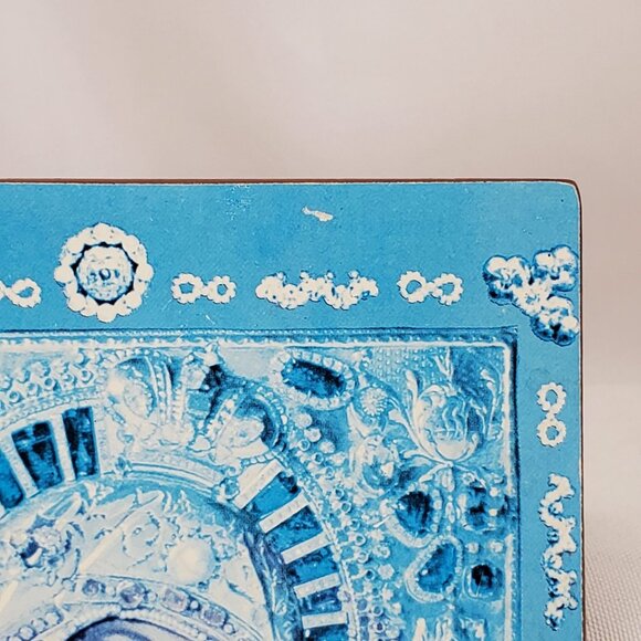 VTG Orthodox Religious Icon Of Our Lady Of Kazan Mother of God On Wood 5x4 Inch - Picture 7 of 8